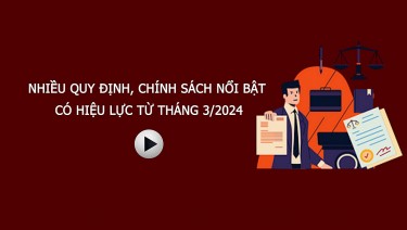 Radio Plus ngày 28/2: Những quy định, chính sách nổi bật có hiệu lực từ tháng 3/2024