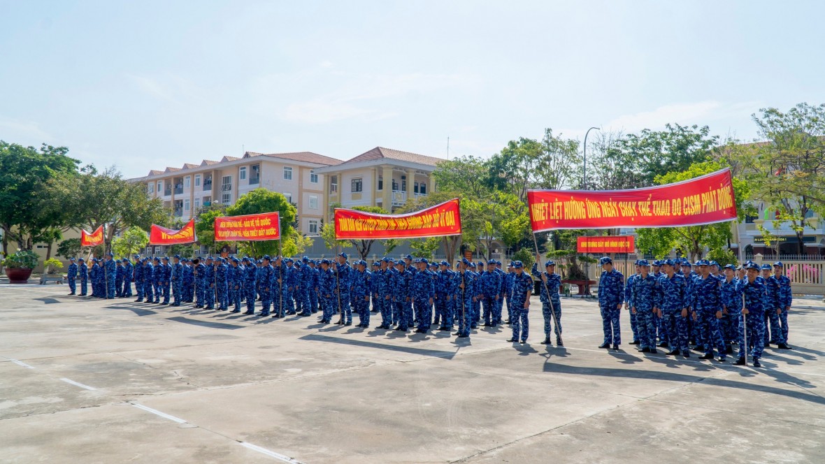 Sôi nổi Ngày chạy thể thao Quân sự tại Bộ Tư lệnh Vùng Cảnh sát biển 3