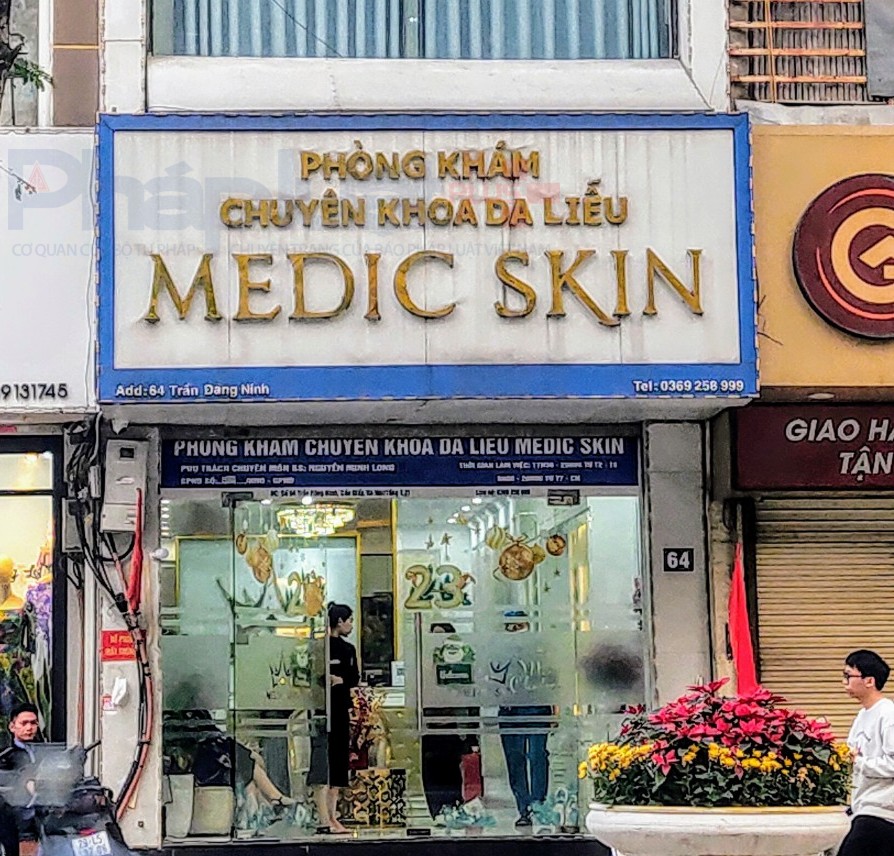 Quảng cáo dịch vụ không phép, Phòng khám Da liễu Medic Skin bị xử phạt