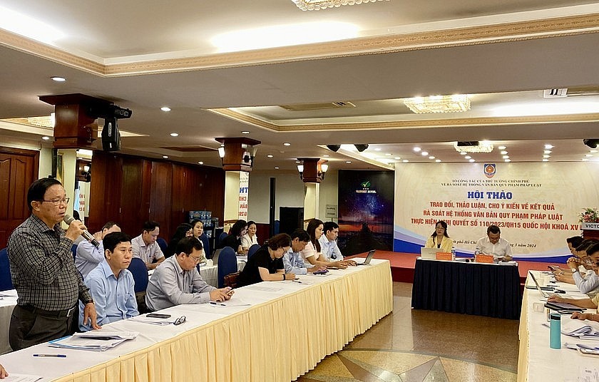 Tổ công tác của Thủ tướng Chính phủ Hội thảo về kết quả rà soát văn bản quy phạm pháp luật