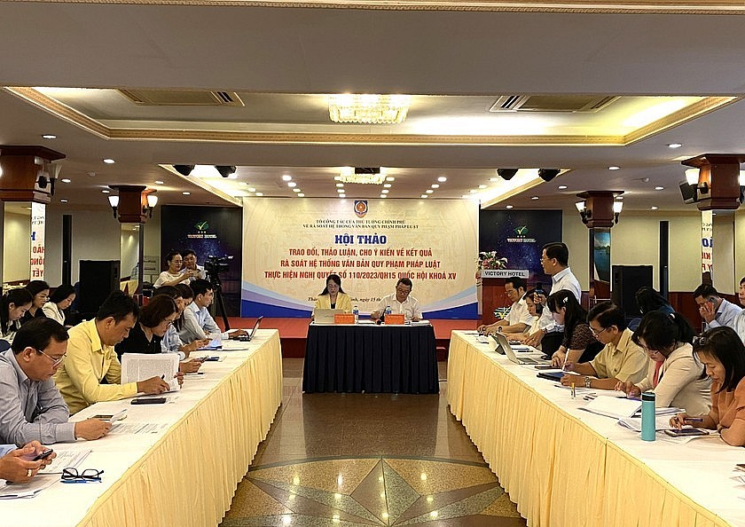 Tổ công tác của Thủ tướng Chính phủ Hội thảo về kết quả rà soát văn bản quy phạm pháp luật