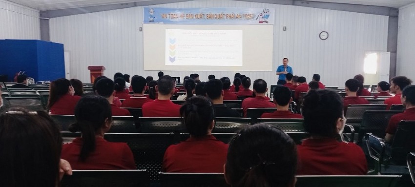 hội nghị quán triệt, triển khai Nghị quyết Đại hội XIII Công đoàn Việt Nam tại Công ty TNHH Khải Thừa Việt Nam