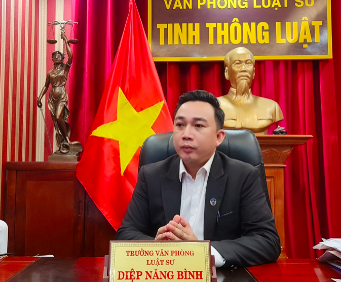 Luật sư Diệp Năng Bình - Trưởng Văn phòng luật sư Tinh Thông Luật .