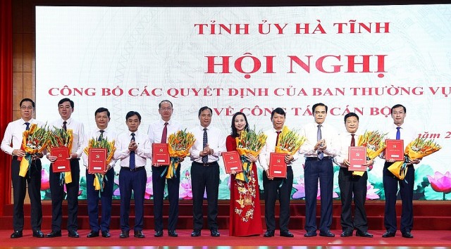 Hà Tĩnh: Luân chuyển, bổ nhiệm nhiều lãnh đạo chủ chốt