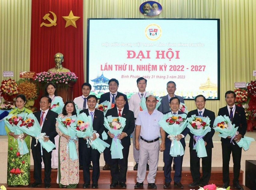 ra mắt Đại hội Hội Hữu nghị Việt Nam - Lào tỉnh Bình Phước nhiệm kỳ 2022 - 2027