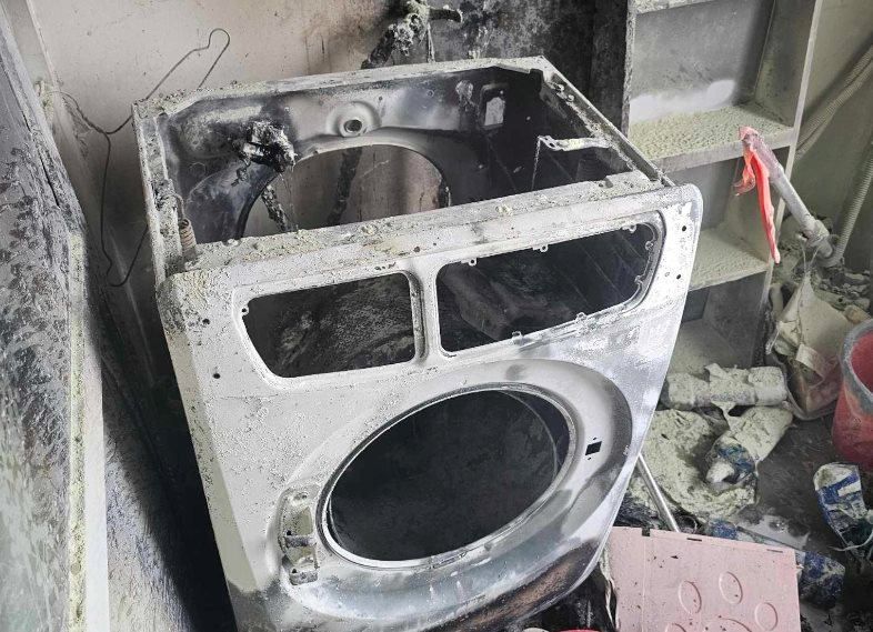 Hiện trường vụ cháy.