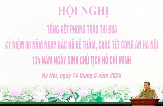 Tổng kết phong trào thi đua kỷ niệm 60 năm Bác Hồ về thăm Công an Hà Nội