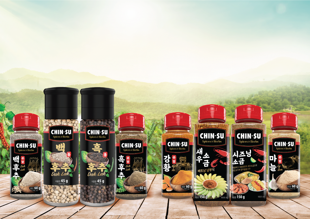 Bộ gia vị hạt và bột Chin-su Spices & Herbs mang đậm dấu ấn đặc sản Việt Nam