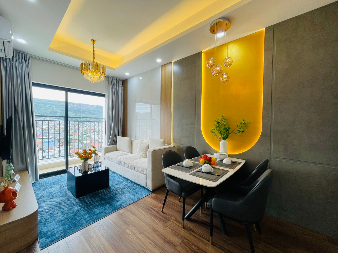 Căn hộ mẫu 3PN đã hoàn thiện tại Luxcity Cẩm Phả