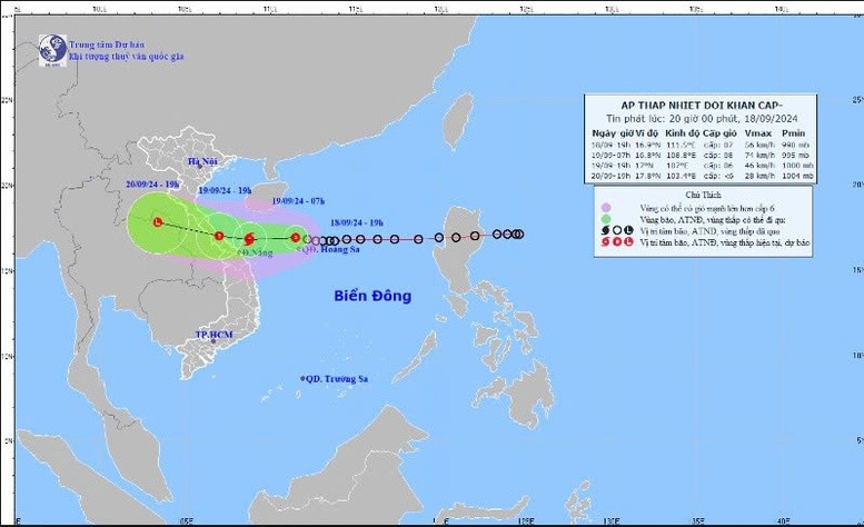 Thủ tướng Chính phủ chỉ đạo tập trung ứng phó áp thấp nhiệt đới có khả năng mạnh lên thành bão