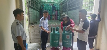 Xử phạt hành chính và buộc trả lại trên 1.300 chai LPG cho chủ sở hữu hợp pháp