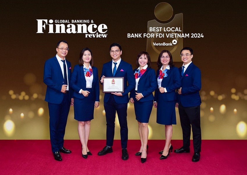 VietinBank nhận Giải thưởng “Ngân hàng nội địa tốt nhất cho doanh nghiệp FDI tại Việt Nam”.