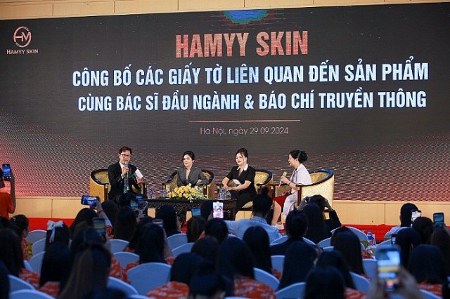 Thương hiệu HAMYY SKIN công bố Giấy chứng nhận và ra mắt bộ sản phẩm chăm sóc sắc đẹp "Made in Việt Nam"