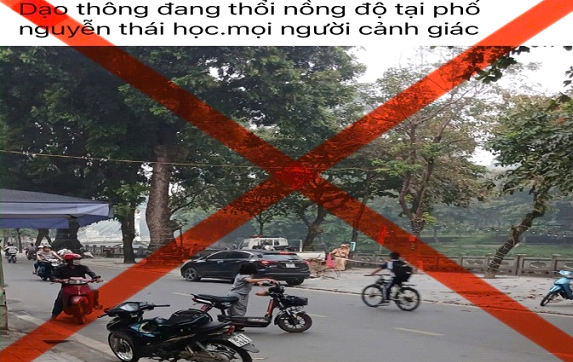 Hà Nội: “Báo chốt” CSGT, nam thanh niên bị xử phạt