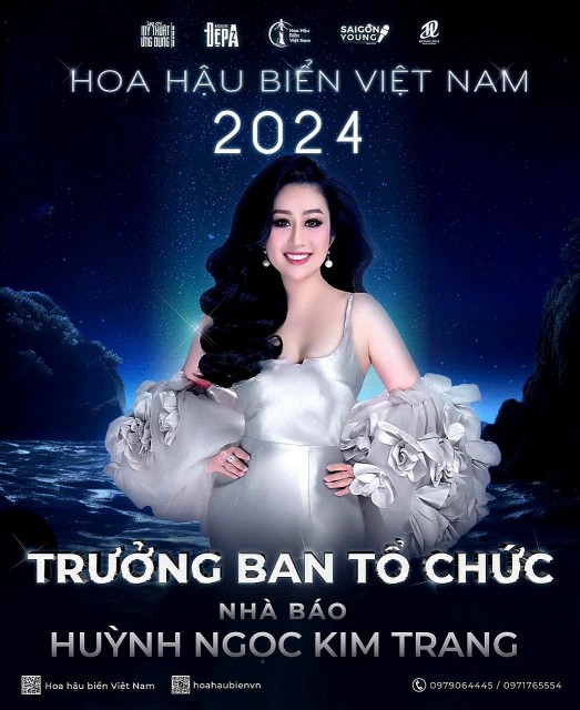 Nhà báo, MC Huỳnh Ngọc Kim Trang được chọn là Trưởng Ban Tổ chức cuộc thi Hoa hậu Biển Việt Nam 2024