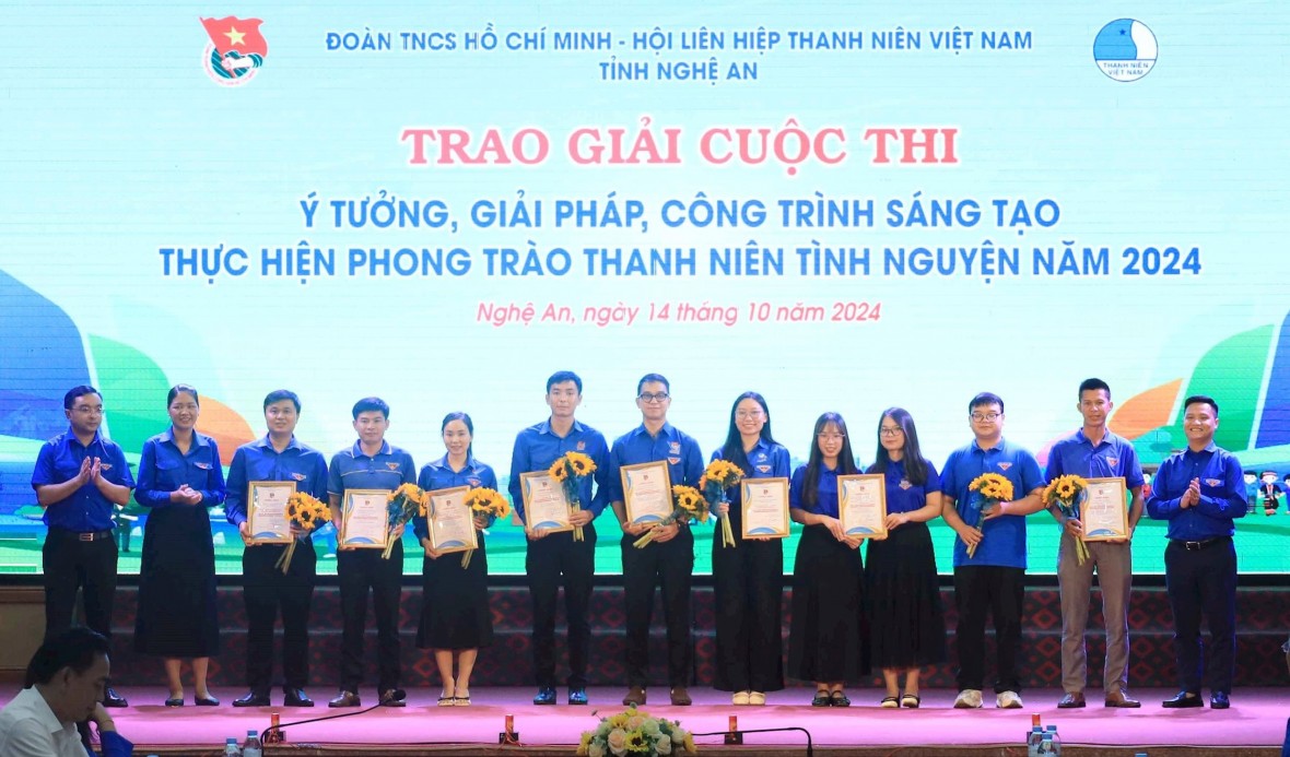 Nhiều giải pháp, công trình sáng tạo của ĐVTN Nghệ An được nghi nhận.