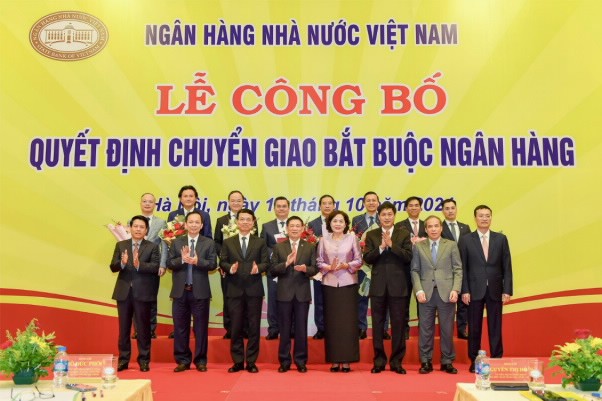 Chuyển giao bắt buộc với 2 Ngân hàng Oceanbank và CB