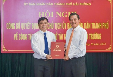 Chủ tịch UBND quận Hải An được bổ nhiệm giữ chức Giám đốc Sở Tài nguyên và Môi trường Hải Phòng