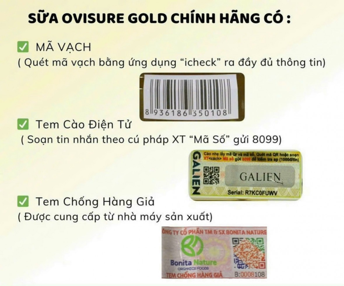 Cần cẩn trọng với những lời quảng cáo có cánh về Sữa hạt xương khớp Ovisure Gold như là thuốc chữa bệnh?