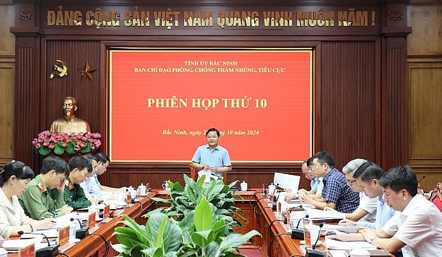 Ban Chỉ đạo phòng, chống tham nhũng, tiêu cực tỉnh Bắc Ninh họp phiên thứ 10.