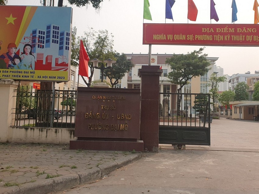 Trụ sở UBND phường Đại Mỗ.