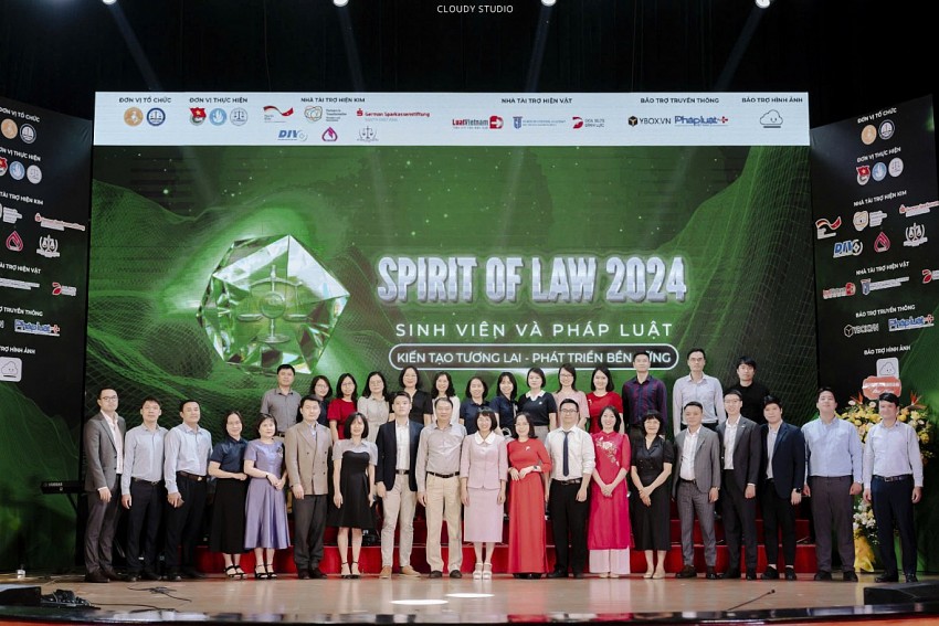 Cuộc thi Spirt of Law 2024 của Học viện Ngân hàng: Kiến tạo tương lai - Phát triển bền vững