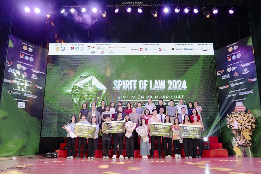 Cuộc thi Spirt of Law 2024 của Học viện Ngân hàng: Kiến tạo tương lai - Phát triển bền vững