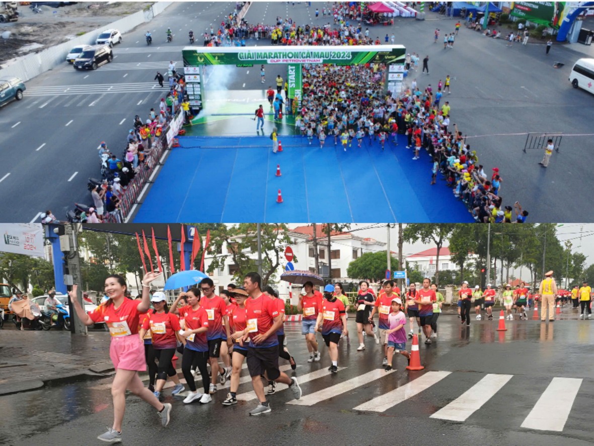 Hơn 6.000 VĐV sôi nổi tranh tài tại Giải Marathon - Cà Mau 2024