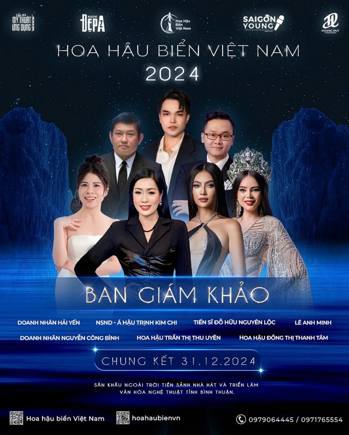 Dàn ban giám khảo cuộc thi Hoa hậu Biển Việt Nam 2024