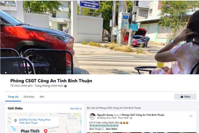 Cảnh báo tài khoản Facebook giả mạo Phòng CSGT Công an tỉnh Bình Thuận