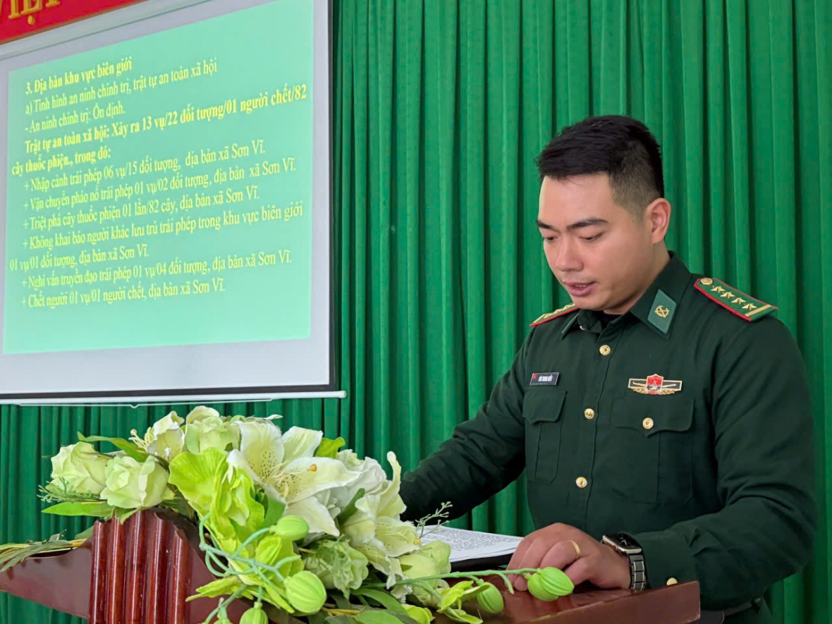Đồn Biên phòng Sơn Vĩ triển khai toàn diện, có hiệu quả công tác biên phòng năm 2024