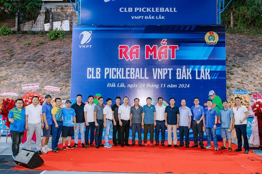 Ra mắt CLB Pickleball VNPT Đắk Lắk