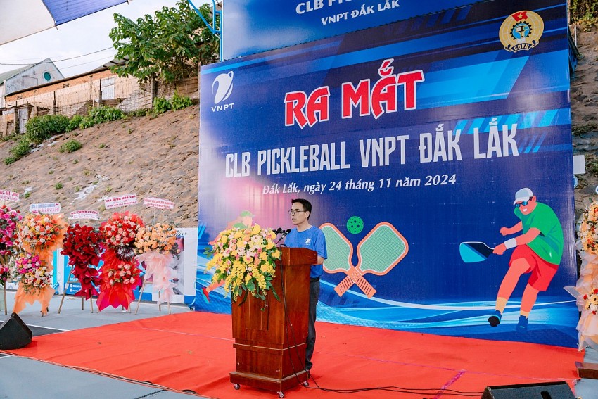 Ra mắt CLB Pickleball VNPT Đắk Lắk