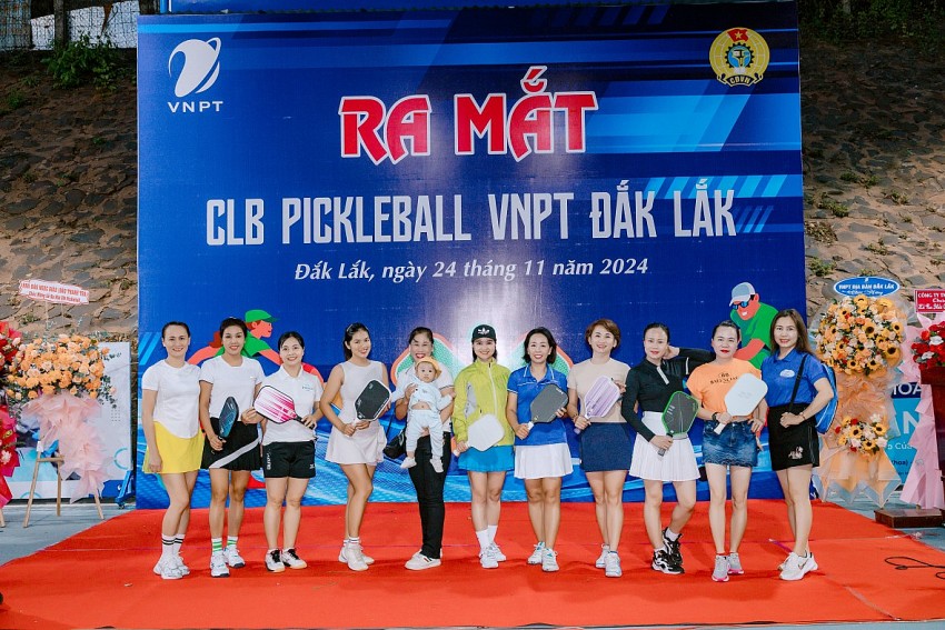 Ra mắt CLB Pickleball VNPT Đắk Lắk