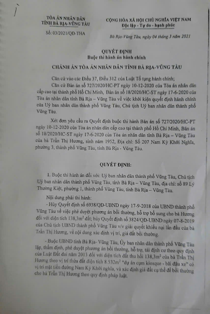 Hệ lụy đằng sau bản án hành chính, quyết định hành chính- (Kỳ 1): Án có hiệu lực nhưng người có thẩm quyền không thi hành!