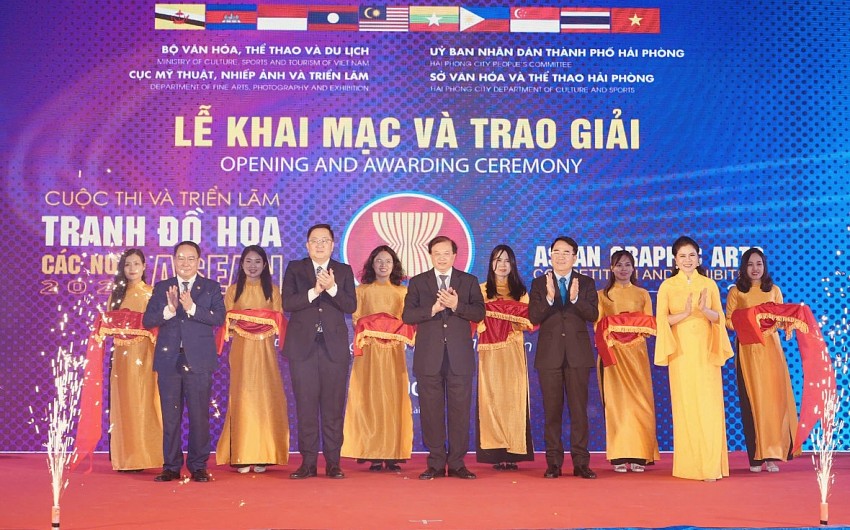 Hải Phòng tổ chức cuộc thi và Triển lãm Tranh Đồ họa các nước ASEAN 2024