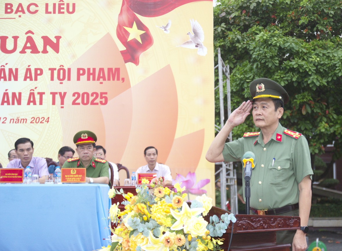 Bạc Liêu: Ra quân trấn áp tội phạm, bảo vệ an toàn Tết Nguyên đán Ất Tỵ