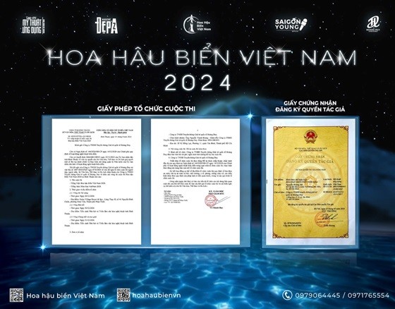 Bản quyền và giấy phép tổ chức cuộc thi Hoa hậu Biển Việt Nam 2024