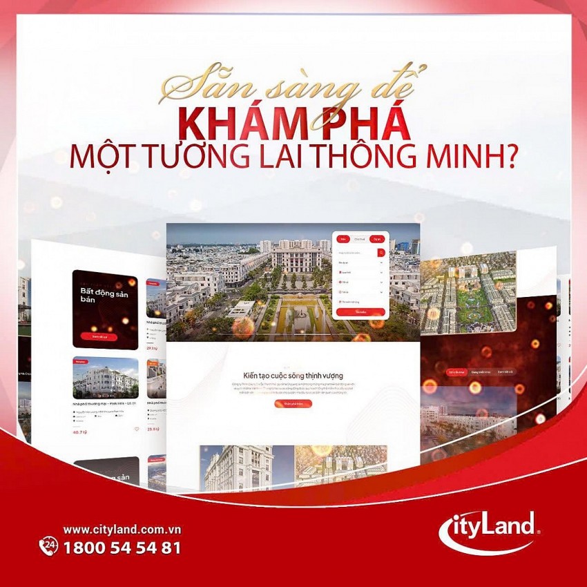 Cityland Group chính thức ra mắt Website kinh doanh bất động sản - Bước đột phá trong thời đại số hóa