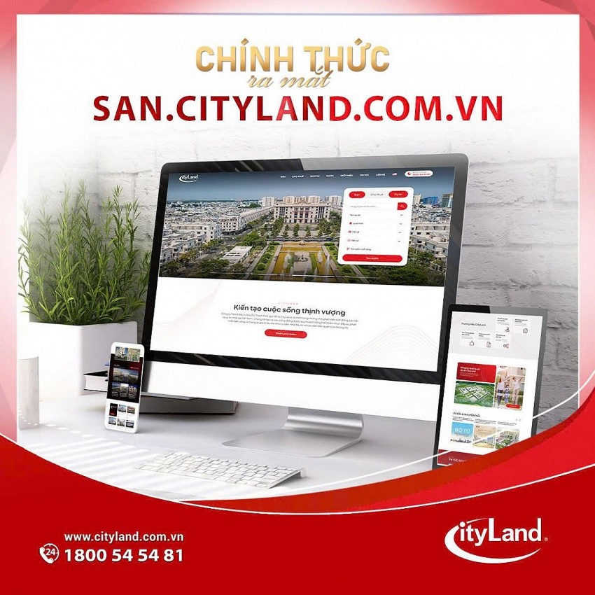 Cityland Group chính thức ra mắt Website kinh doanh bất động sản - Bước đột phá trong thời đại số hóa