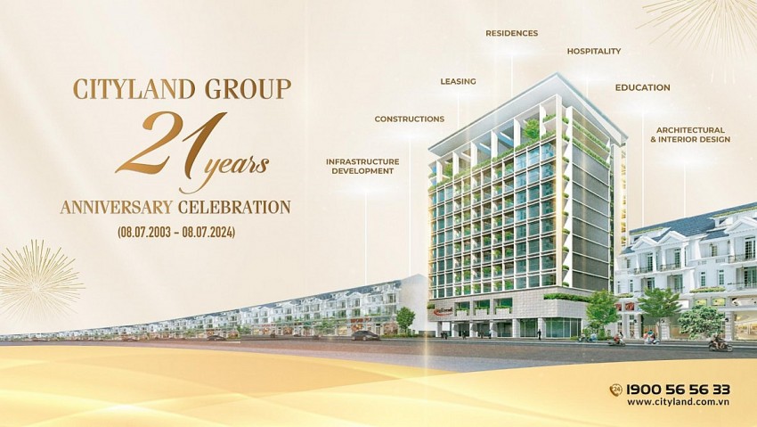 Dấu ấn Cityland Group trên hành trình 21 năm kiến tạo cuộc sống thịnh vượng