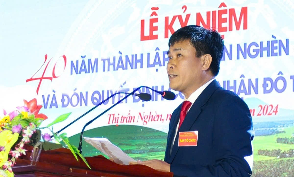 Thị trấn Nghèn kỷ niệm 40 năm thành lập và đón nhận Quyết định công nhận đô thị loại IV