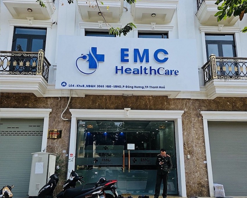 Cơ sở “EMC Healthcare” có địa chỉ tại số 04 Bùi Khắc Nhất, phường Đông Hương, thành phố Thanh Hóa.