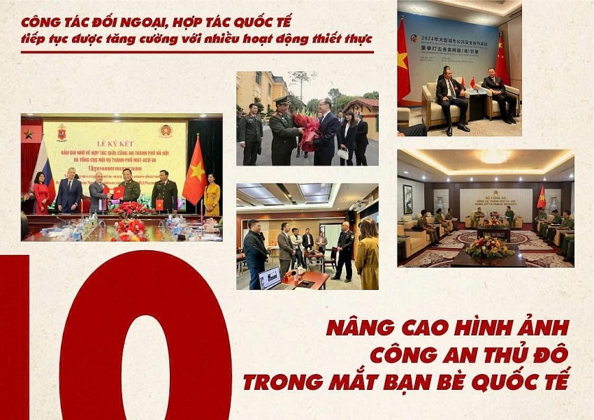 10 dấu ấn tiêu biểu 2024 của công an Thành phố Hà Nội