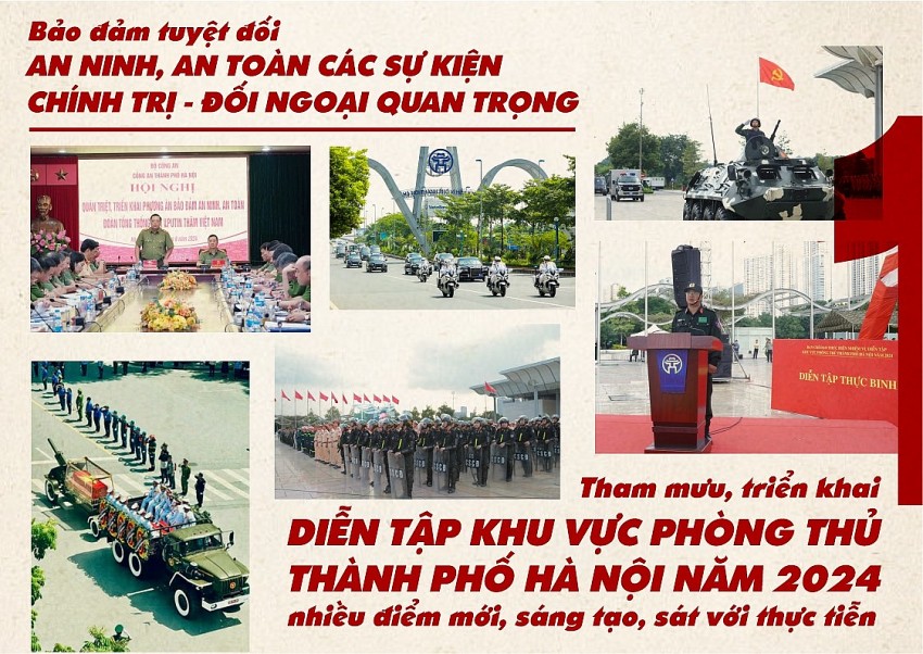 10 dấu ấn tiêu biểu 2024 của công an Thành phố Hà Nội