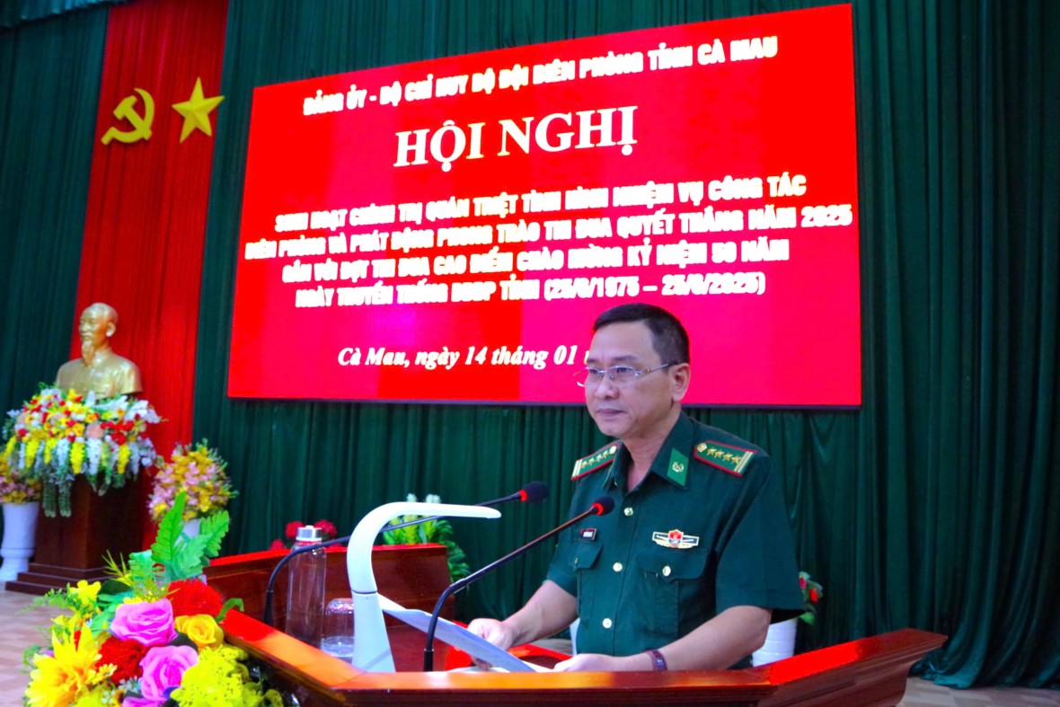Bộ đội Biên phòng Cà Mau quyết tâm hoàn thành tốt nhiệm vụ năm 2025