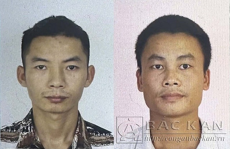 Đối tượng Hoàng Văn Trường và Trần Văn Quân (áo trắng). Đối tượng Hoàng Văn Trường và Trần Văn Quân (áo trắng).