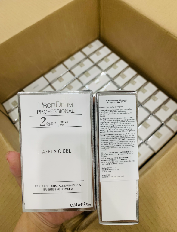 thu hoi toan quoc gel mun profiderm azelaic gel do bungari san xuat