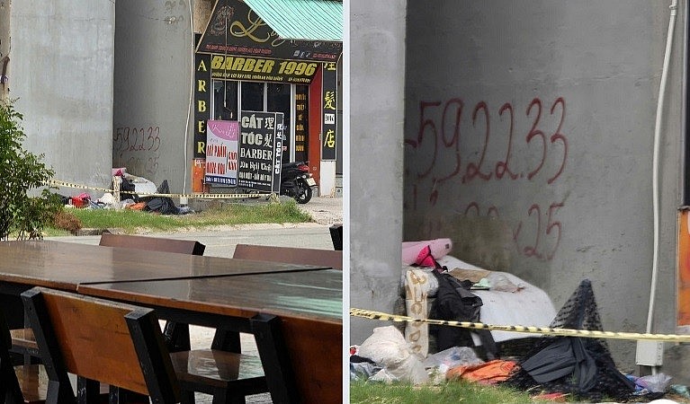 Nơi phát hiện chị H ôm con trai sơ sinh đã tử vong