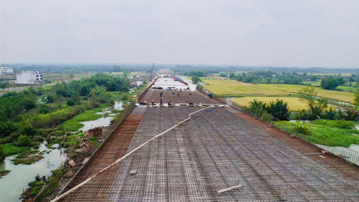 Cầu Nhơn Trạch chuẩn bị hợp long, dự kiến hoàn thành vào 30/4